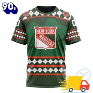 Personalized NHL New York Rangers Specialized Unisex Kits Hockey Celebrate St Patrick's Day All Over Print Shirts