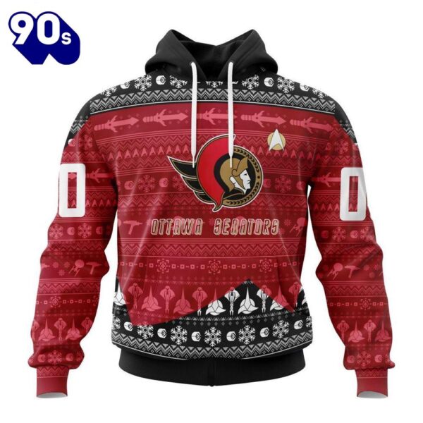 Personalized NHL Ottawa Senators Special Star Trek Design Hoodie