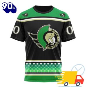 Personalized NHL Ottawa Senators Specialized Hockey Celebrate St Patrick's Day All Over Print Shirts