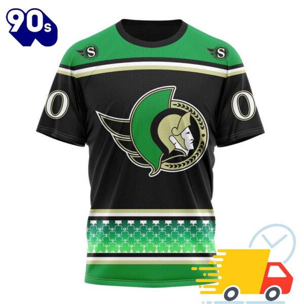 Personalized NHL Ottawa Senators Specialized Hockey Celebrate St Patrick’s Day All Over Print Shirts