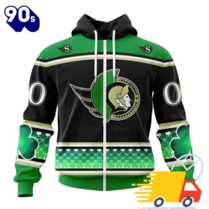 Personalized NHL Ottawa Senators Specialized Hockey Celebrate St Patrick's Day All Over Print Shirts