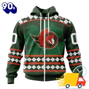 Personalized NHL Ottawa Senators Specialized Unisex Kits Hockey Celebrate St Patrick's Day All Over Print Shirts