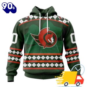 Personalized NHL Ottawa Senators Specialized Unisex Kits Hockey Celebrate St Patrick's Day All Over Print Shirts