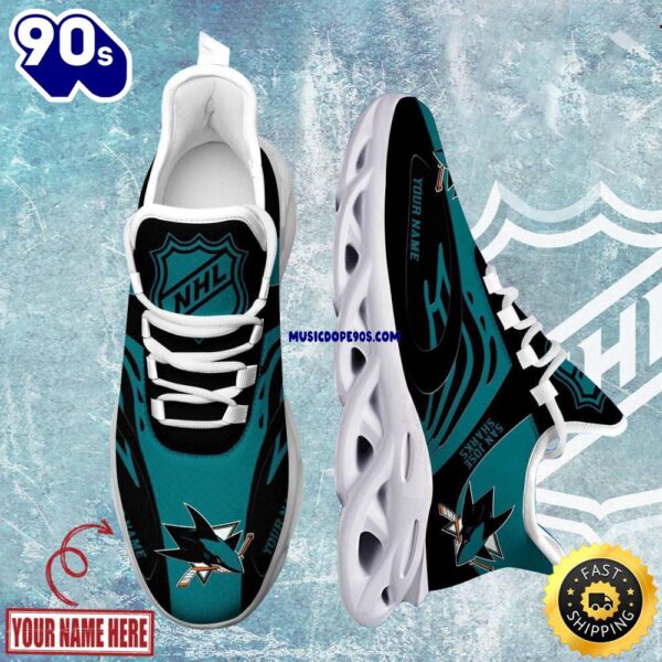 Personalized NHL San Jose Sharks Clunky Max Soul Shoes For Fans