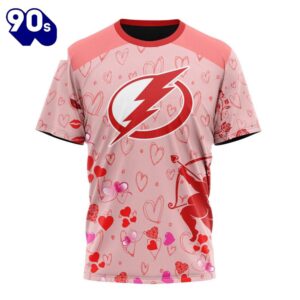 Personalized NHL Tampa Bay Lightning Special Design For Valentines Day All Over Print Shirt