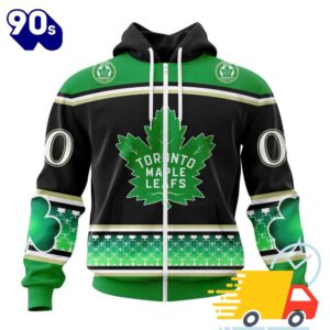 Personalized NHL Toronto Maple Leafs Specialized Hockey Celebrate St Patrick's Day All Over Print Shirts