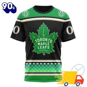 Personalized NHL Toronto Maple Leafs Specialized Hockey Celebrate St Patrick's Day All Over Print Shirts