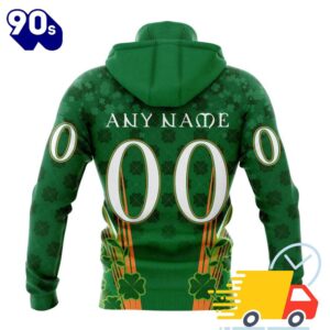 Personalized NHL Vancouver Canucks Full Green Design For St. Patrick's Day All Over Print Shirts