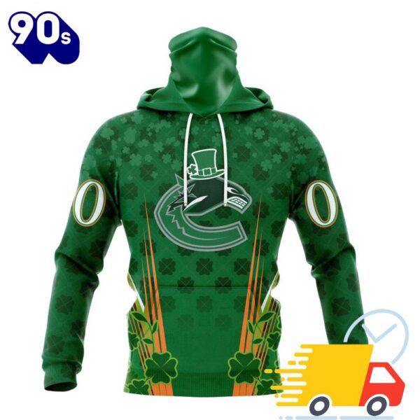 Personalized NHL Vancouver Canucks Full Green Design For St. Patrick’s Day All Over Print Shirts