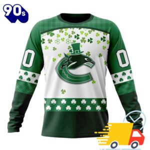 Personalized NHL Vancouver Canucks Special Design For St. Patrick Day All Over Print Shirts