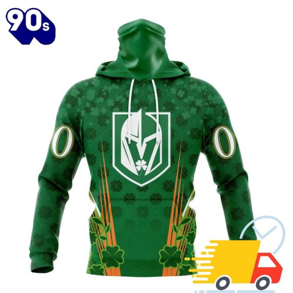 Personalized NHL Vegas Golden Knights Full Green Design For St. Patrick’s Day All Over Print Shirts