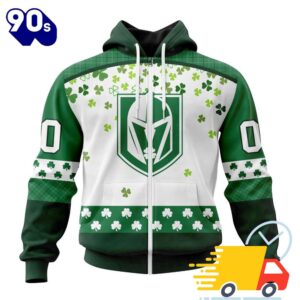 Personalized NHL Vegas Golden Knights Special Design For St. Patrick Day All Over Print Shirts