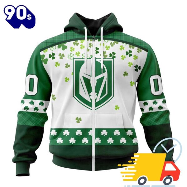 Personalized NHL Vegas Golden Knights Special Design For St. Patrick Day All Over Print Shirts