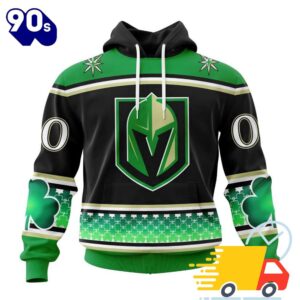 Personalized NHL Vegas Golden Knights Specialized Hockey Celebrate St Patrick's Day All Over Print Shirts