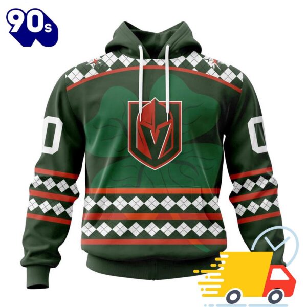 Personalized NHL Vegas Golden Knights Specialized Unisex Kits Hockey Celebrate St Patrick’s Day All Over Print Shirts