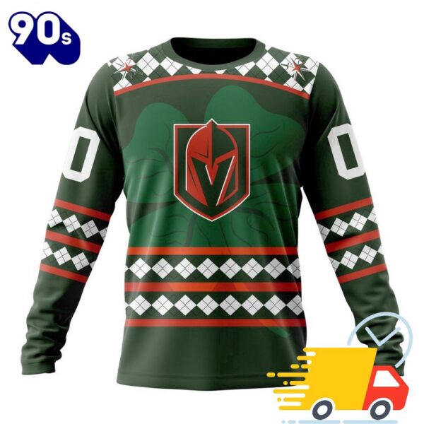 Personalized NHL Vegas Golden Knights Specialized Unisex Kits Hockey Celebrate St Patrick’s Day All Over Print Shirts