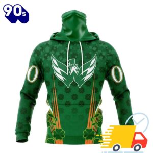 Personalized NHL Washington Capitals Full Green Design For St. Patrick's Day All Over Print Shirts