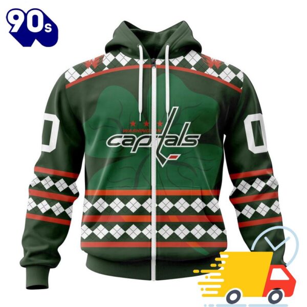 Personalized NHL Washington Unisex Kitsitals Specialized Unisex Kits Hockey Celebrate St Patrick’s Day All Over Print Shirts