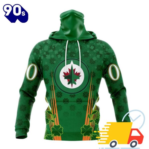 Personalized NHL Winnipeg Jets Full Green Design For St. Patrick’s Day All Over Print Shirts