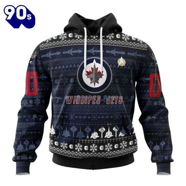 Personalized NHL Winnipeg Jets Special Star Trek Design Hoodie