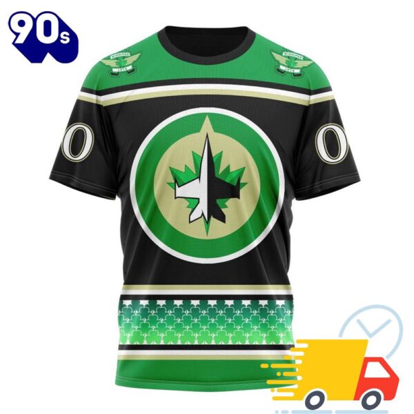 Personalized NHL Winnipeg Jets Specialized Hockey Celebrate St Patrick’s Day All Over Print Shirts