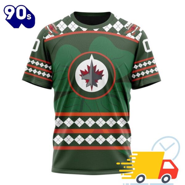 Personalized NHL Winnipeg Jets Specialized Unisex Kits Hockey Celebrate St Patrick’s Day All Over Print Shirts