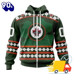 Personalized NHL Winnipeg Jets Specialized Unisex Kits Hockey Celebrate St Patrick's Day All Over Print Shirts