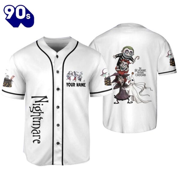 Personalized Nightmare Lock Shock Barrel Baseball Jersey  Gift For Fans