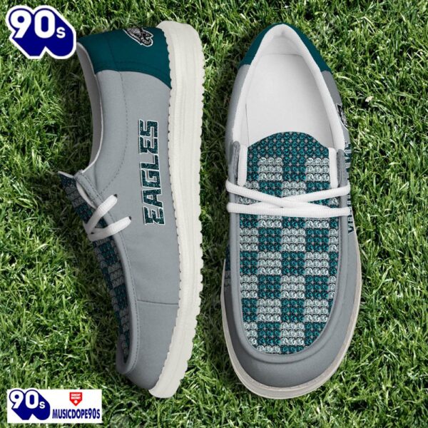 Personalized Philadelphia Eagles NFL 32 Teams HeyDude Canvas Loafer Shoes