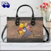 Personalized Pooh and Friends Leather Handbag