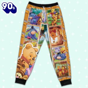 Personalized Pooh Bear and Friends Kid Pajamas - Movie Cartoon Holiday Pajamas