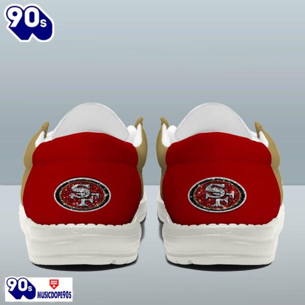 Personalized San Francisco 49ers NFL 32 Teams HeyDude Canvas Loafer Shoes