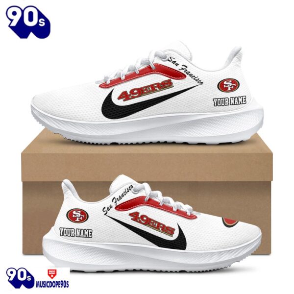 Personalized San Francisco 49ers Nike Running Sneakers