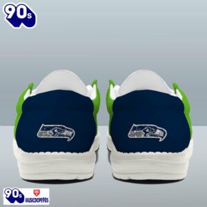 Personalized Seattle Seahawks NFL 32 Teams HeyDude Canvas Loafer Shoes