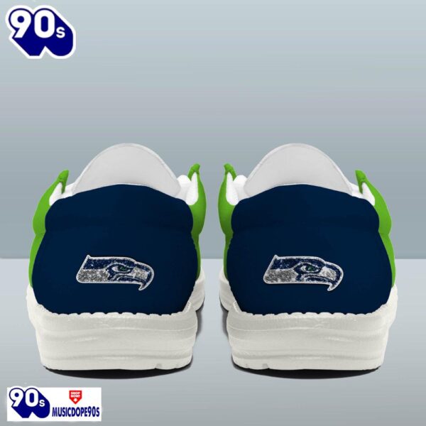 Personalized Seattle Seahawks NFL 32 Teams HeyDude Canvas Loafer Shoes