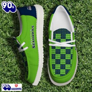 Personalized Seattle Seahawks NFL 32 Teams HeyDude Canvas Loafer Shoes