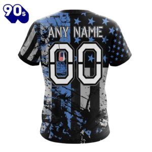 Personalized Tennessee Titans Classic Grunge American Flag Vetaran 3D Shirt Unisex