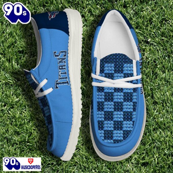 Personalized Tennessee Titans NFL 32 Teams HeyDude Canvas Loafer Shoes