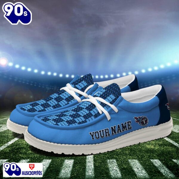 Personalized Tennessee Titans NFL 32 Teams HeyDude Canvas Loafer Shoes