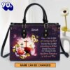 Personalized Thank You Lord For Saving My Soul Leather Bag , Christian Bags  Gift For Women Christmas