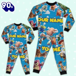 Personalized Toy Story Beach Towel Pajamas Set - Movie Cartoon Holiday Pajamas