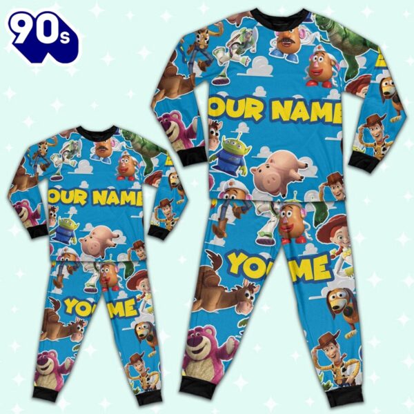 Personalized Toy Story Beach Towel Pajamas Set – Movie Cartoon Holiday Pajamas