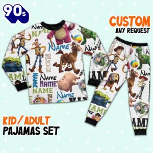 Personalized Toy Story Pajamas Set - Movie Cartoon Holiday Pajamas