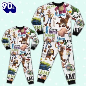 Personalized Toy Story Pajamas Set - Movie Cartoon Holiday Pajamas