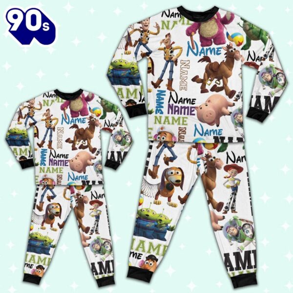 Personalized Toy Story Pajamas Set – Movie Cartoon Holiday Pajamas