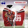 Personalized Unisex Tracksuit Hoodies Arizona Cardinals Football Team 3D Apparel