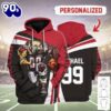 Personalized Unisex Tracksuit Hoodies Atlanta Falcons Football Team 3D Apparel