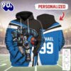 Personalized Unisex Tracksuit Hoodies Carolina Panthers Football Team 3D Apparel