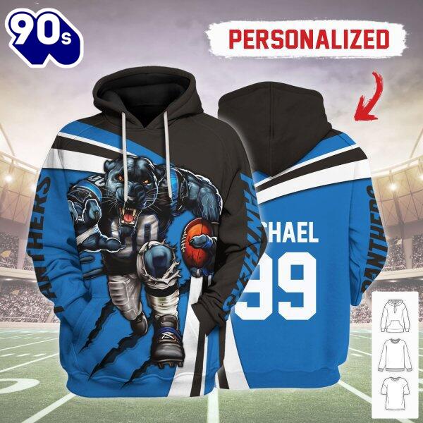 Personalized Unisex Tracksuit Hoodies Carolina Panthers Football Team 3D Apparel Personalized Unisex Tracksuit Hoodies Carolina Panthers Football Team 3D Apparel