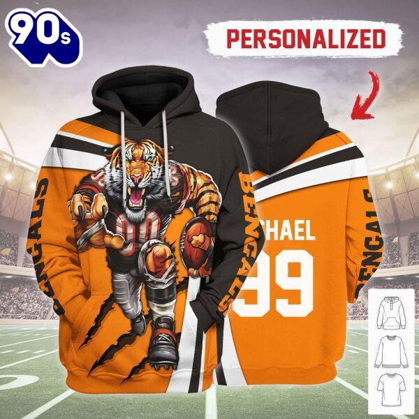 Personalized Unisex Tracksuit Hoodies Cincinnati Bengals Football Team 3D Apparel Personalized Unisex Tracksuit Hoodies Cincinnati Bengals Football Team 3D Apparel